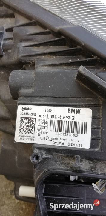 Bmw 3 Gt F34 Lci Lift 2019r Lewa Lampa Full LED Poświętne