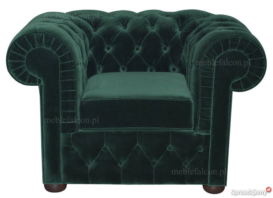 Pikowany fotel Chesterfield Ease PRODUCENT MEBLE 90cm Poznań