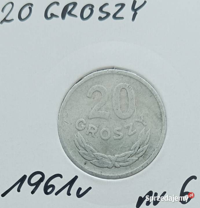 20 Groszy 1961 r 6 PRL Konin