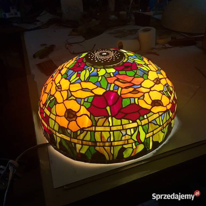Lampa replika Tiffany MAKI 18 Witraże Piątnica wielokolorowy Piątnica Poduchowna