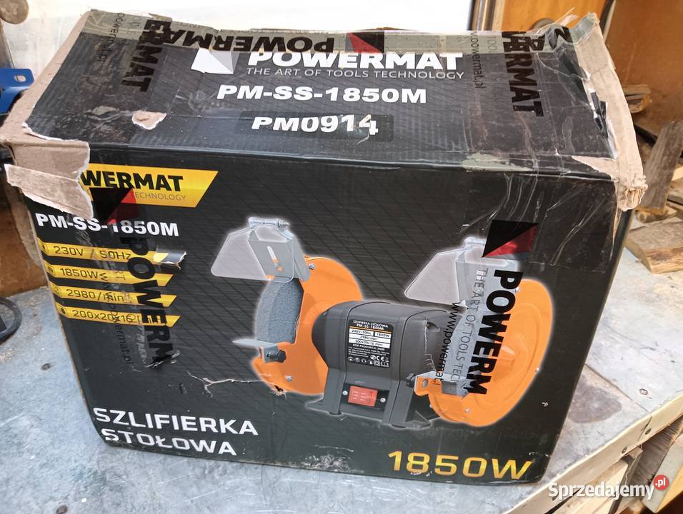 Szlifierka stołowa 1850W 230V kamień kamienie Wałbrzych