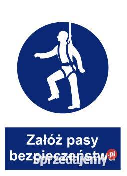 Naklejka BHP Załóż pasy bezpieczeństwa ZNO15 Kamionna