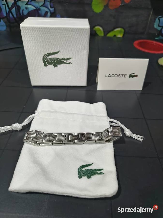 Bransoletka Lacoste męska srebrna Biżuteria Bydgoszcz