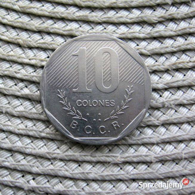 Kostaryka 10 Colones 1992r Kalisz