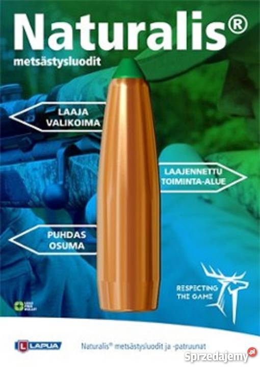 Pociski LAPUA 338 NATURALIS 15g231gr Sporty strzeleckie i myślistwo Warszawa