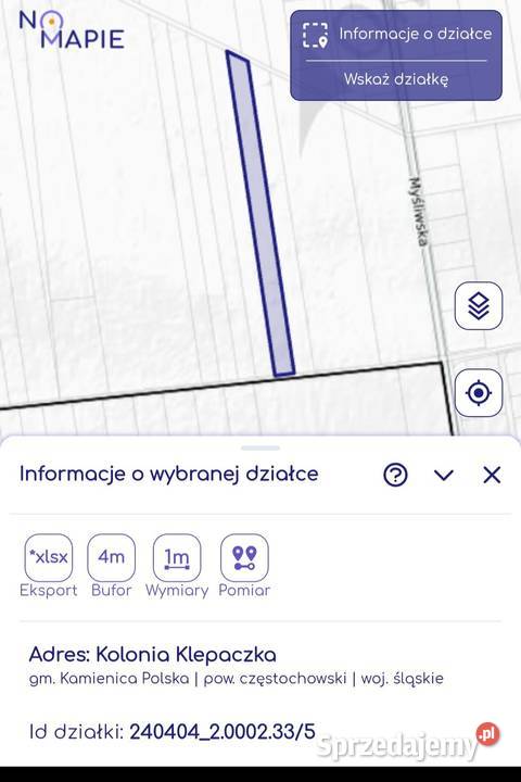 Sprzedam działkę rolną 9zł/m2 Rudnik Wielki