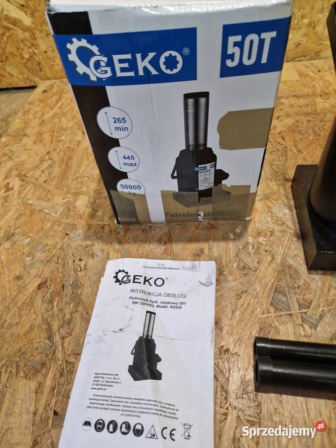 Podnośnik hydrauliczny słupkowy 50T GEKO G01059 sprzedam