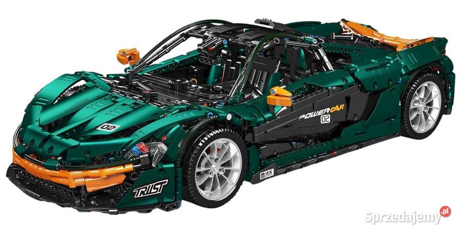 Klocki auto sportowe zielone 3268 el model 18 Pozostałe mazowieckie sprzedam