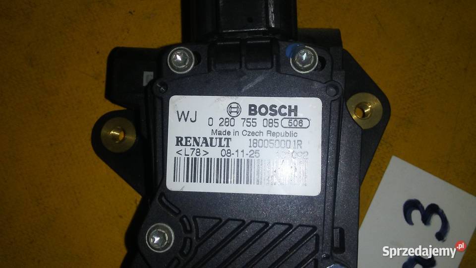 potencjometr gazu Renault Laguna 3 r0715 Układ elektryczny łódzkie