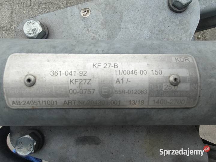 Syndyk sprzeda naczepa dwuosiowa Jasieniec