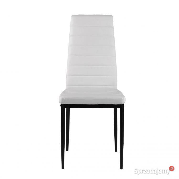 Zestaw 4 krzeseł do salonu jadalni z ekoskóry Bielsk Podlaski sprzedam