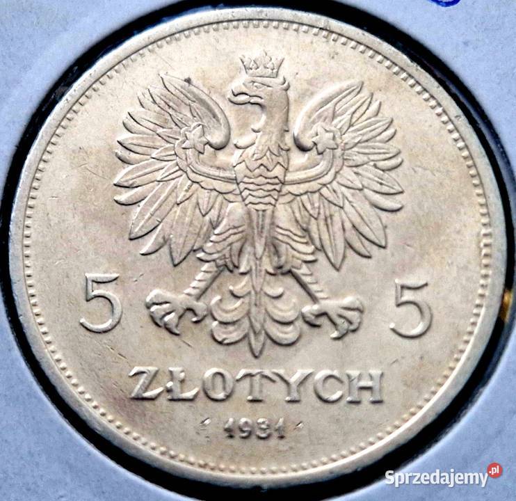 Monety II RP 5 Nike 1928 r i 1931 r Sosnowiec