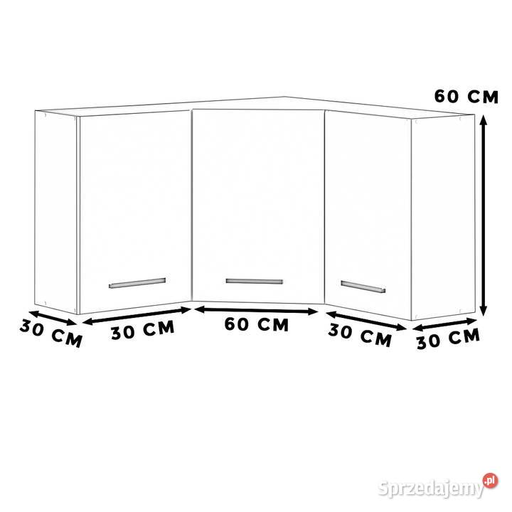 Szafka Kuchenna Wisząca Narożna Modułowa 90 90cm Meble