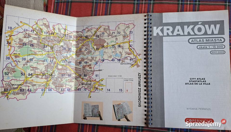 Kraków atlas miasta 115 000 20012002 plan miasta