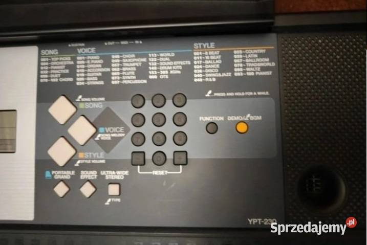 Yamaha organy keyboard YPT230 Zielęcice