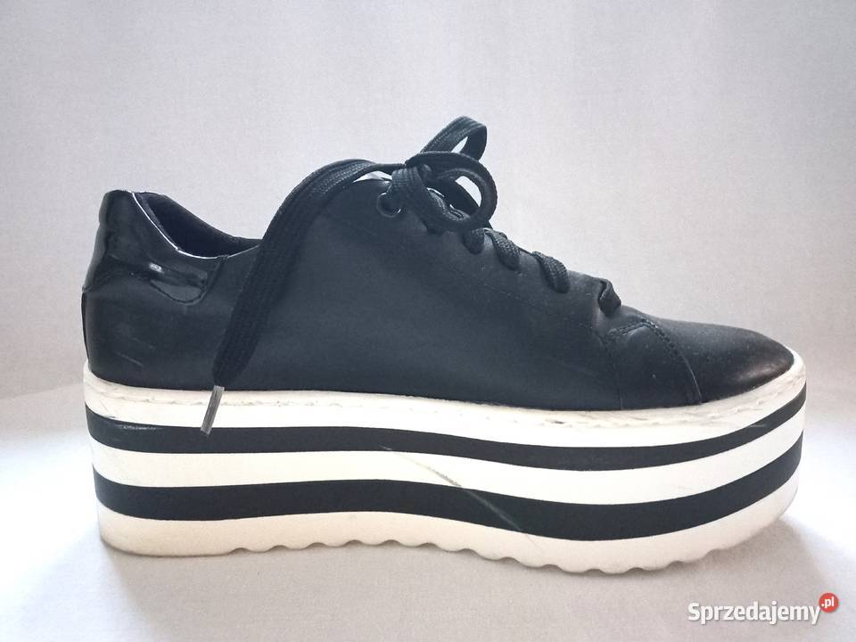 Buty damskie Czarne r 40 Platforma stan Obuwie podlaskie Białystok sprzedam