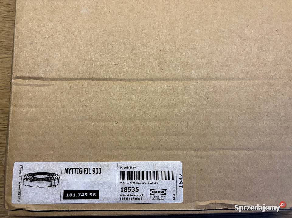 Filtr z węgla drzewnego Nyttig Fil 900