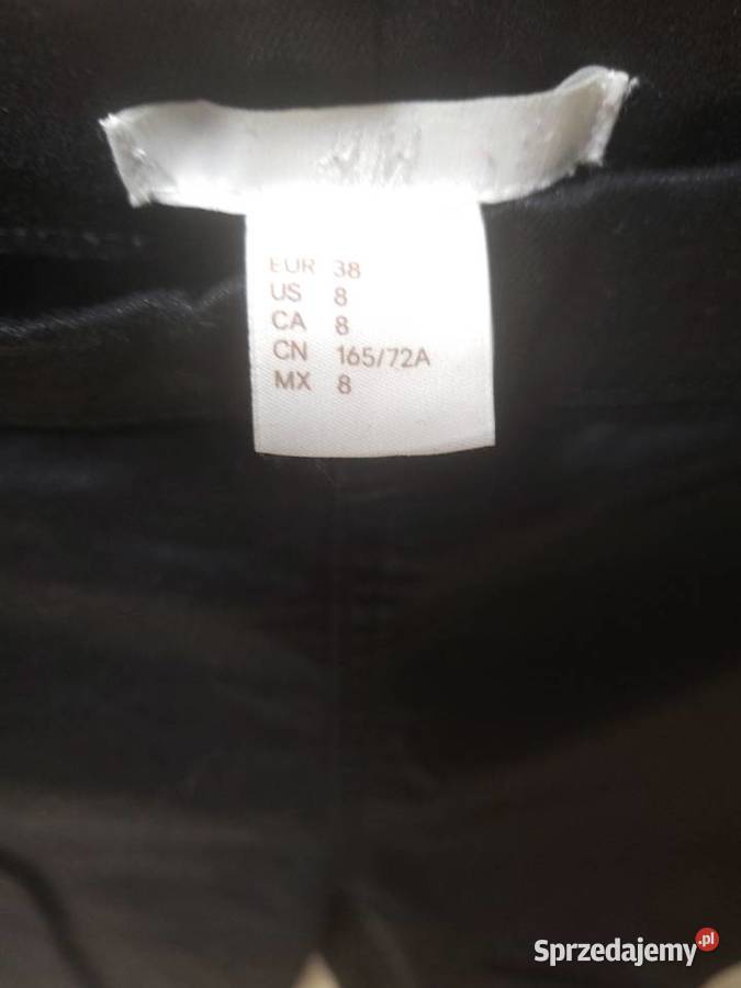 Spodnie HM czarne lekko błyszczące M38 mazowieckie Warszawa