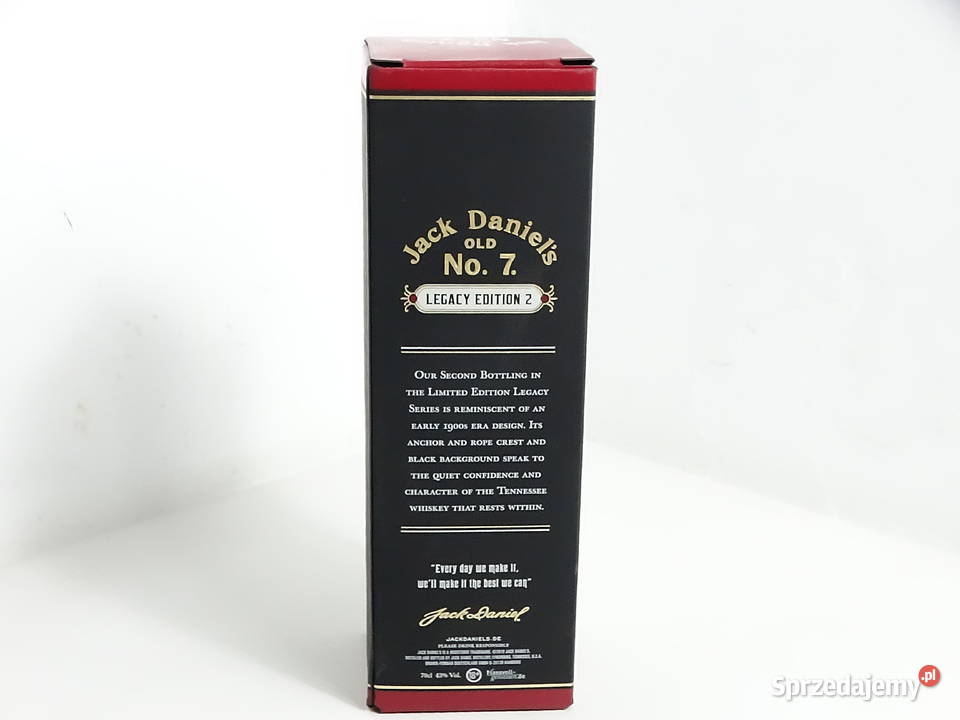 Pudełko Kartonik Jack Daniels Legacy Edition 2 Pozostałe Pozostałe Biłgoraj sprzedam