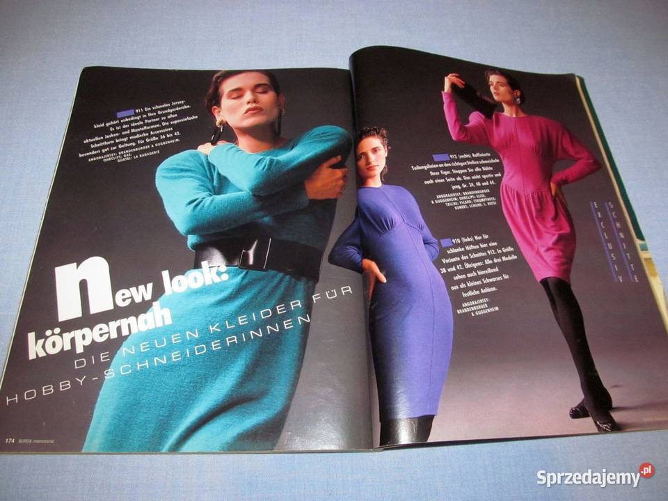Burda International Zima 198788 moda szycie kujawsko-pomorskie Skępe