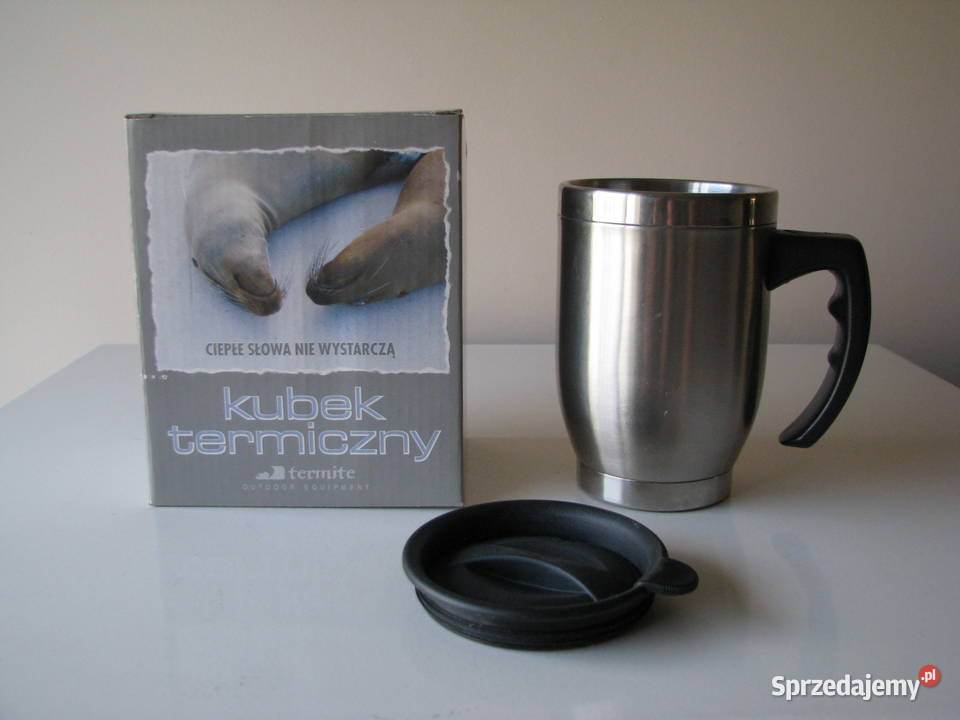 Stalowy kubek termiczny Termite z pokrywką Termosy i kubki termiczne