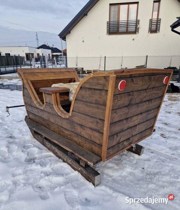 Piękne Sanie Konne Gotowe na Kulig Nowe Drewno Zakopane