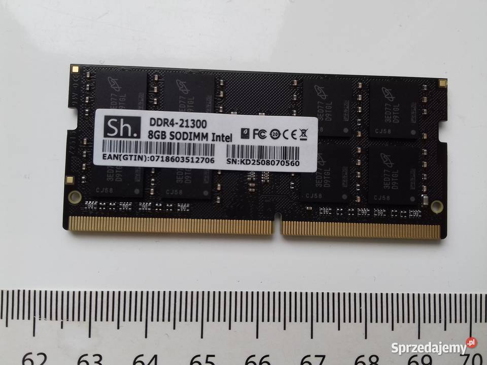 Sh DDR4 8GB PC4 2666 RAM laptopowy SODIMM Intel