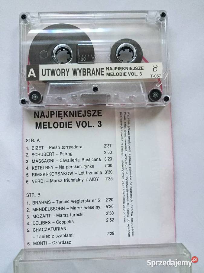 Utwory wybraneNajpiekniejsze melodie vol3kaseta Lublin