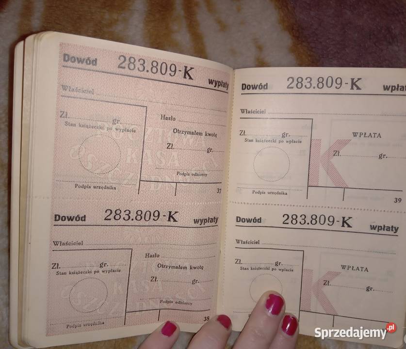 Sprzedam książeczkę oszczędnościową PKO z 1938 Bukowno
