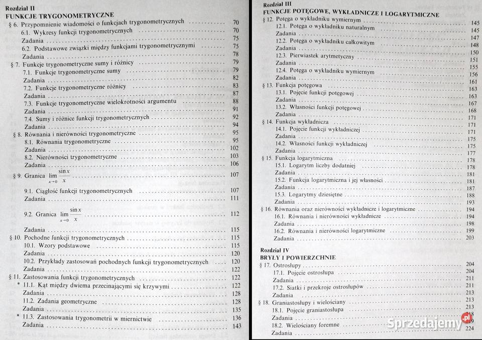 Matematyka kl 3 LO i technikum Cegiełka Rok wydania 1998 lubelskie Chełm sprzedam