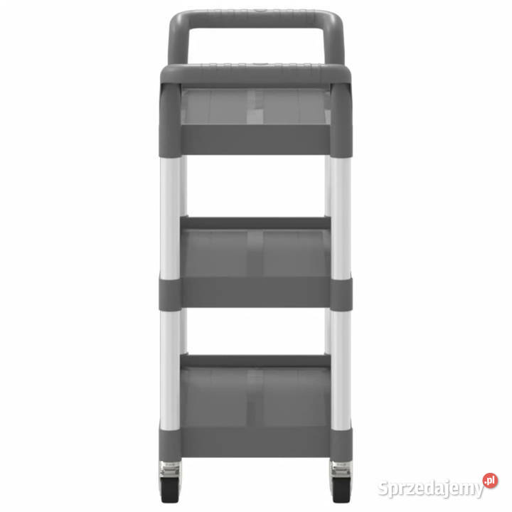 3poziomowy wózek szary 77x34x72 aluminium Warszawa sprzedam