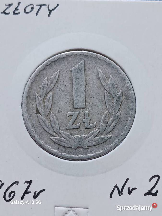 1 Złoty 1967 r 2 Konin sprzedam