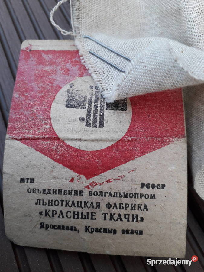 Kupon materiał lniany malarstwohaft krawiectwo i Malarstwo sprzedam