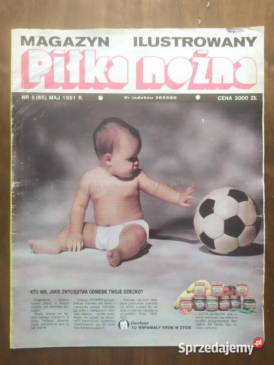 Piłka Nożna Magazyn rocznik 1991 kompletny Czasopisma łódzkie Łódź