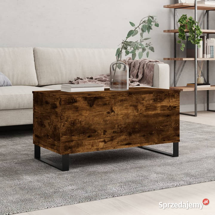 Stolik kawowy przydymiony dąb 90x445x45 WM830985 Warszawa