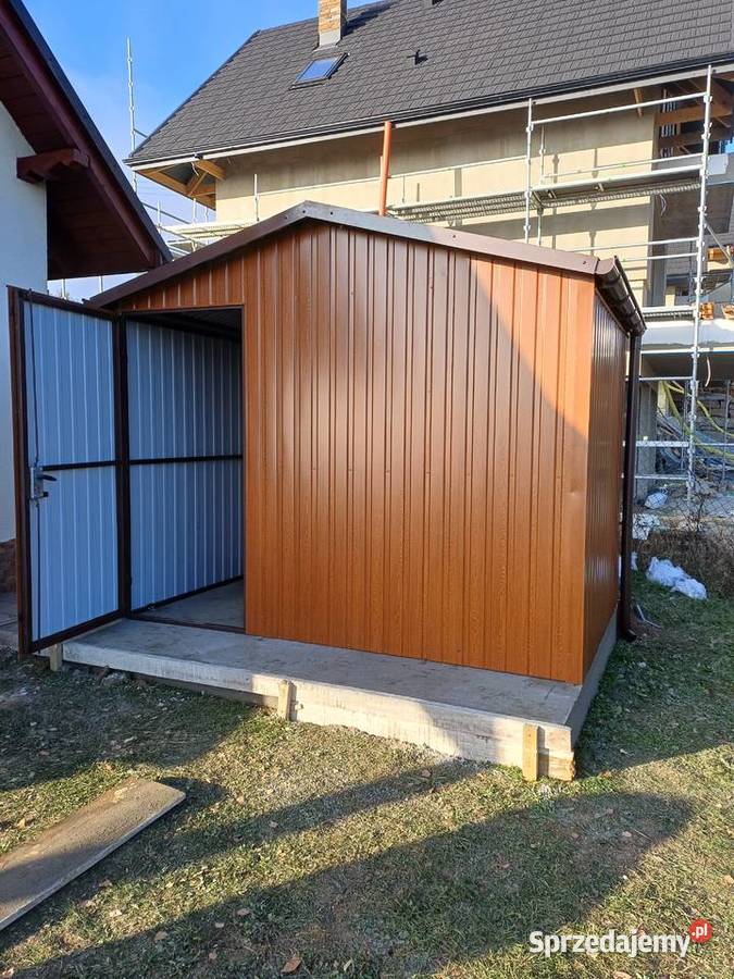 Domek Ogrodowy Mały Garaż Drewnopodobny 3x3 Pozostałe Staszów