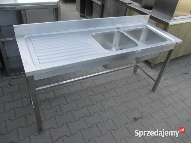 Stół Zlew Gastronomiczny 2 Komorowy Z Blatem Gastronomia Ostrów Wielkopolski