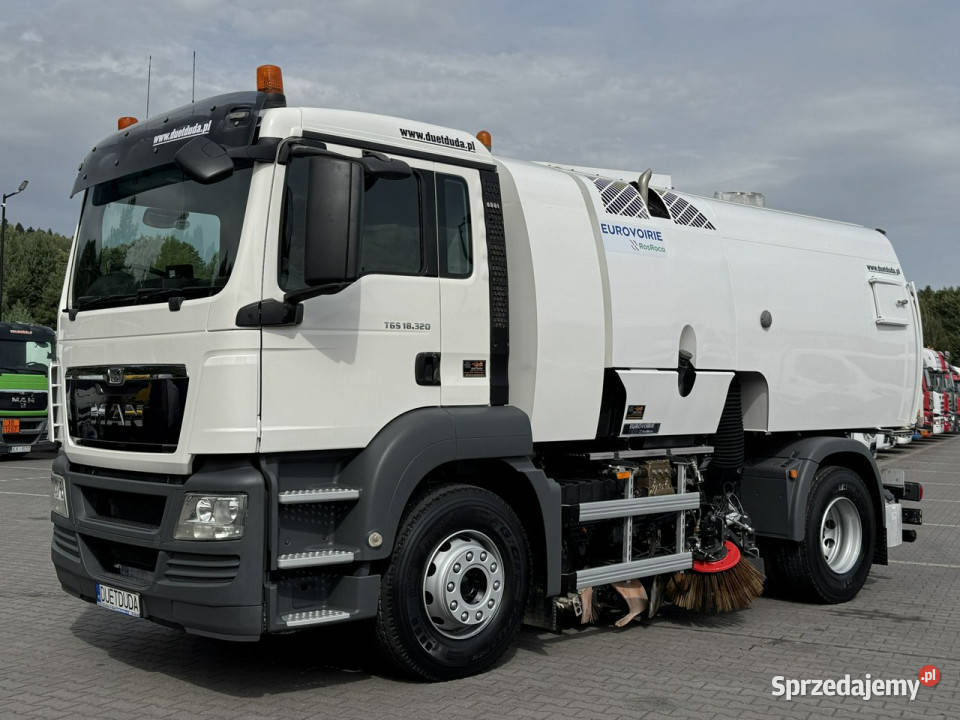 MAN TGS 18320 E5 BUCHER OPTIFANT 8000 Zamiatarka ABS Widełki