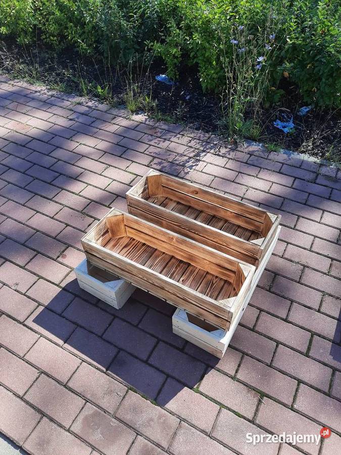 Skrzynka drewniana 10 tzw doniczka 6020135 łódzkie Rawa Mazowiecka