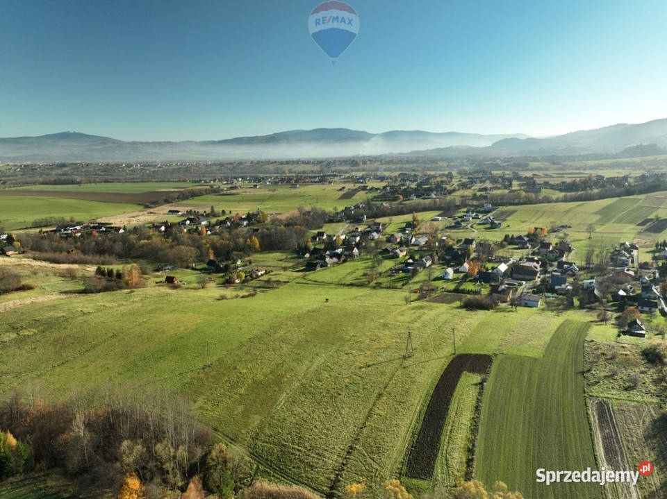 Działka na Twój dom z panoramą na góry utwardzona śląskie Lipowa
