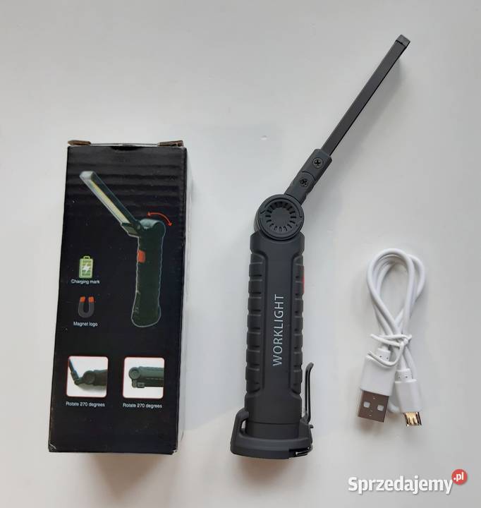 Latarka LED ładowanie USB 5trybów pracy IP64 360 Kraków
