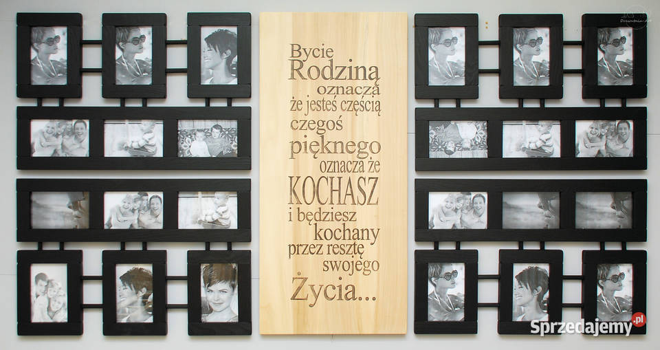 galeria ścienna drewniane ramki na zdjęcia do opolskie Opole
