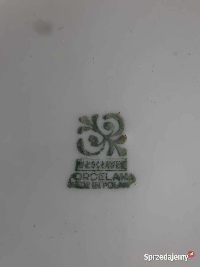 Ceramika Włocławek duży talerz w herbaciane róże Morąg sprzedam