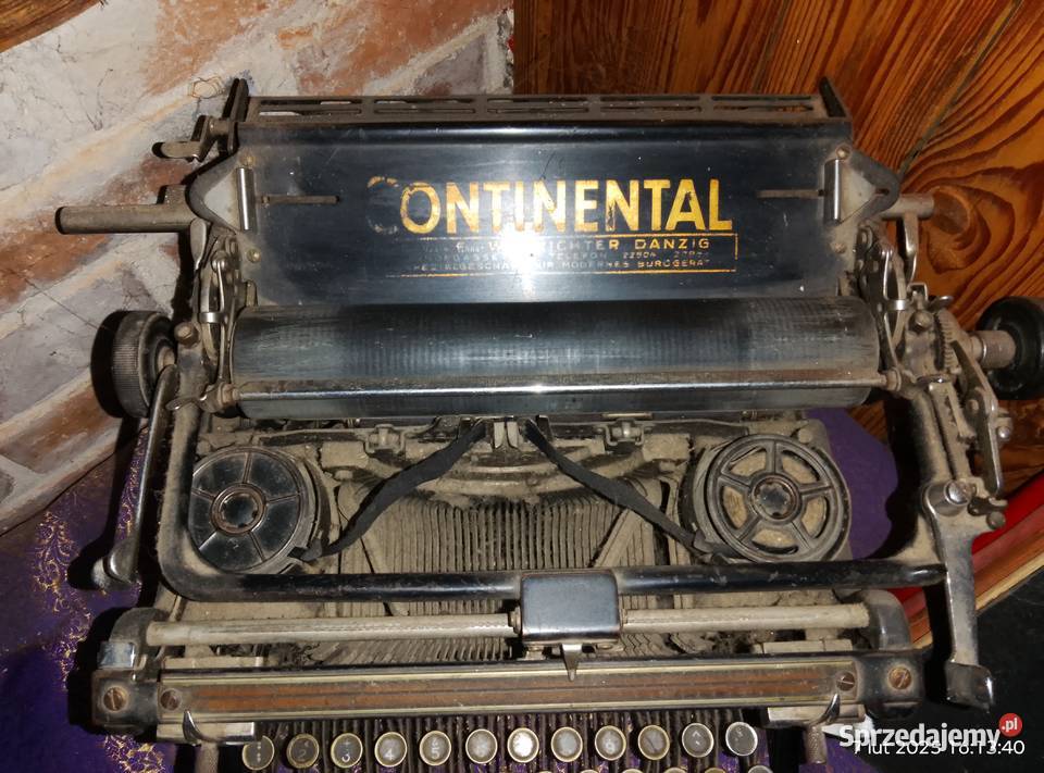 Maszyna do pisania i 2 kałamarze Antyki