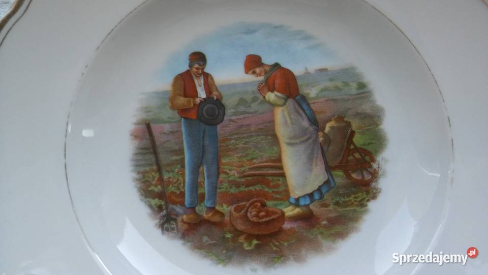 Stara porcelana głęboka patera antyk cudo Gdańsk