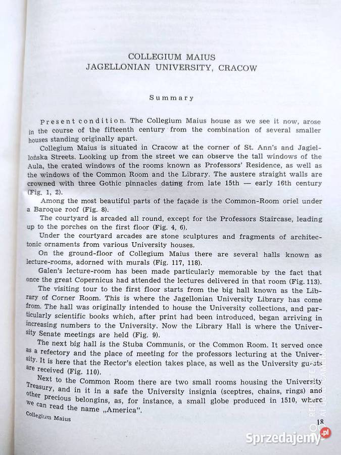 Karol Estreicher Collegium Maius Dzieje gmachu Kraków