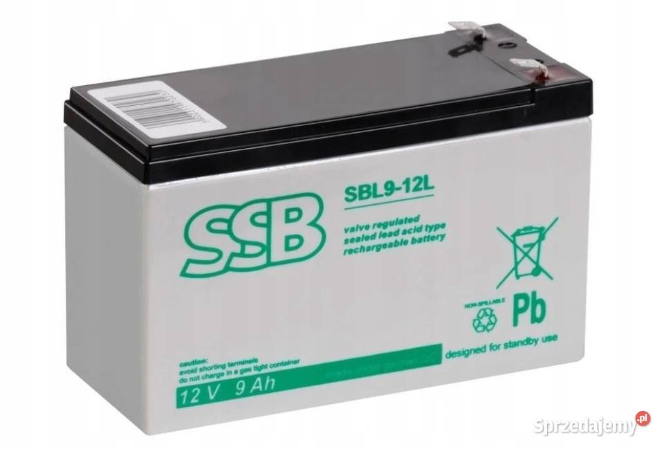 Akumulator SSB SBL 912L 12V 9Ah dolnośląskie Jelcz-Laskowice