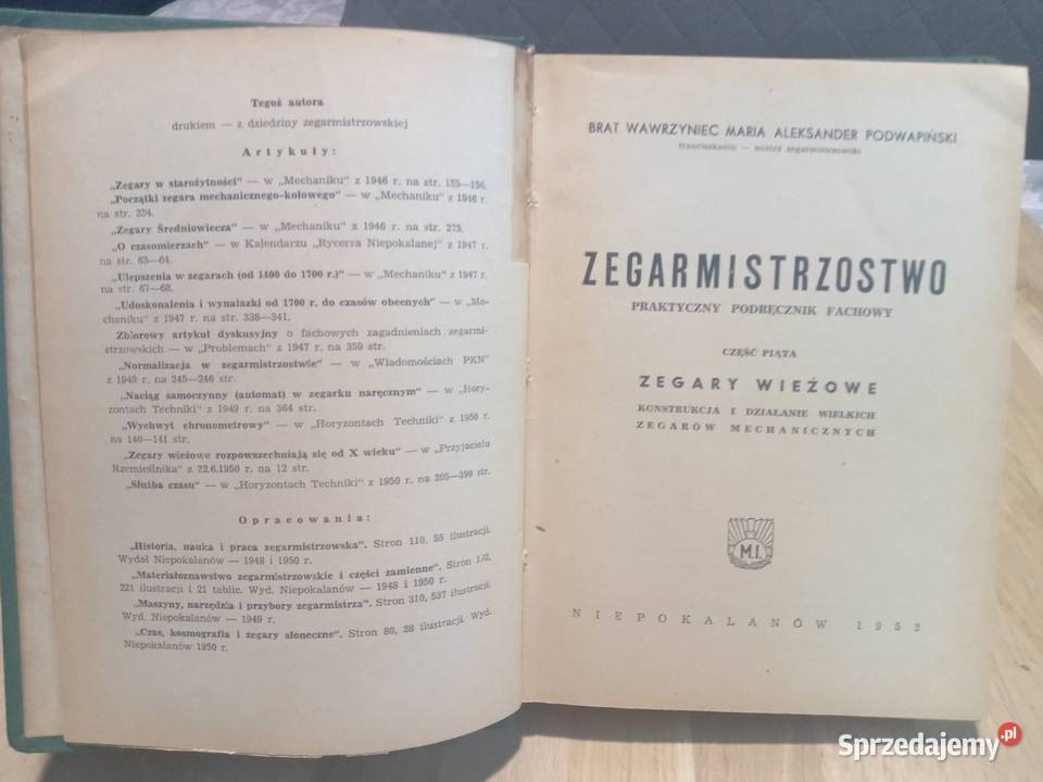 Zegarmistrzostwo komplet 3 tomów 14 5 6 Warszawa