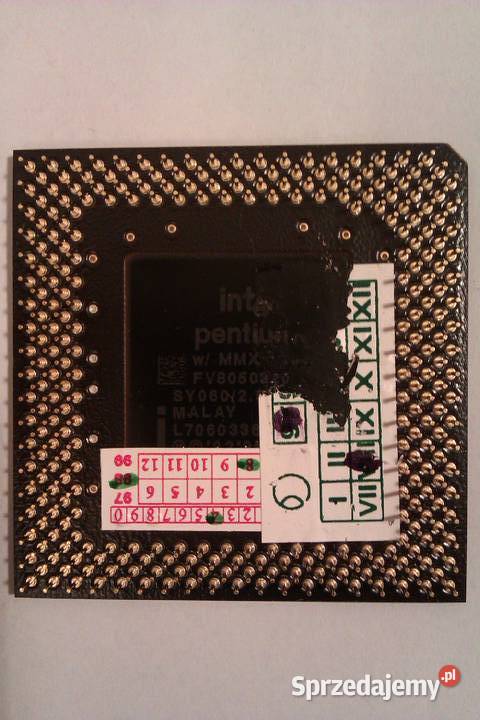 Intel Pentium MMX 200 FV80503200 SY060 SOCKET 7 mazowieckie Warszawa