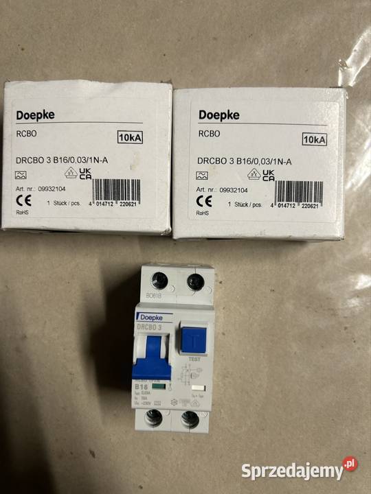 Wyłącznik RCBO Dopke B16 bezpiecznik Stargard